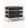 Cassettiera Con Piano In Vetro Lyle*Westwing Collection Discount