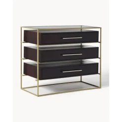Cassettiera Con Piano In Vetro Lyle*Westwing Collection Discount