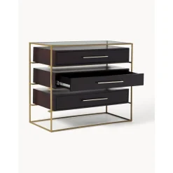 Cassettiera Con Piano In Vetro Lyle*Westwing Collection Discount