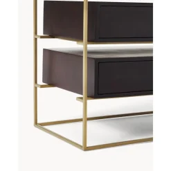 Cassettiera Con Piano In Vetro Lyle*Westwing Collection Discount