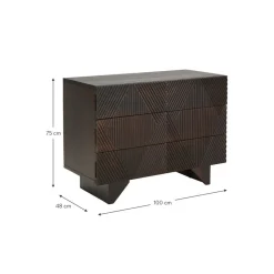 Cassettiera In Legno Di Mango Massiccio Louis*Westwing Collection Discount