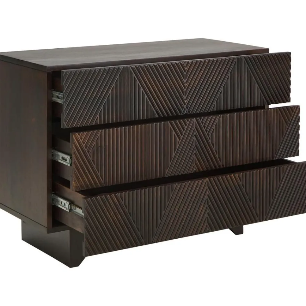 Cassettiera In Legno Di Mango Massiccio Louis*Westwing Collection Discount