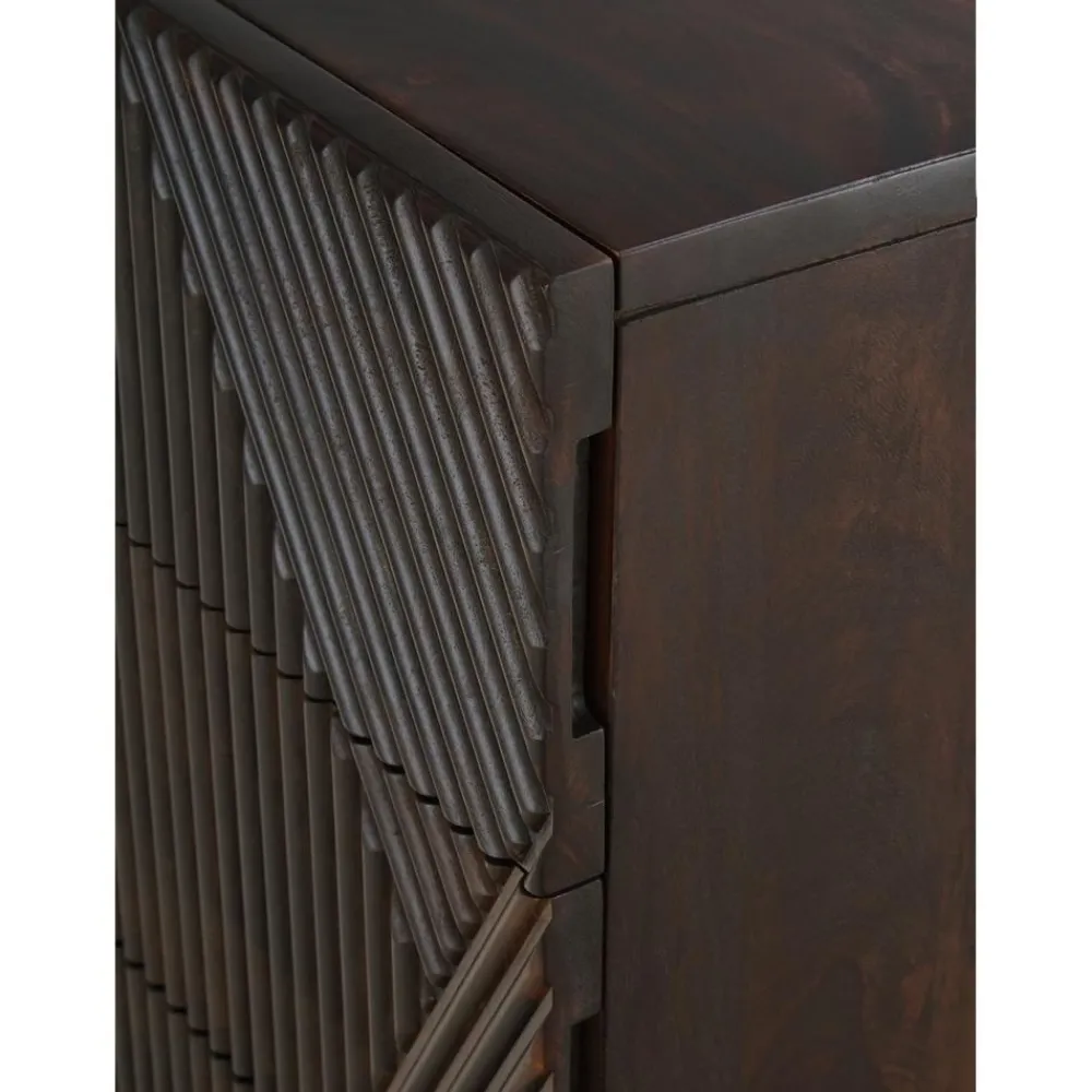 Cassettiera In Legno Di Mango Massiccio Louis*Westwing Collection Discount