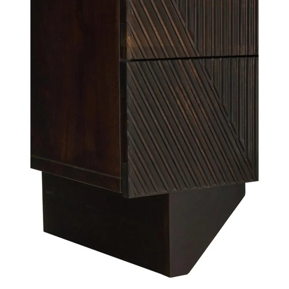 Cassettiera In Legno Di Mango Massiccio Louis*Westwing Collection Discount