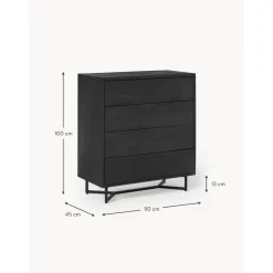 Cassettiera In Legno Di Mango Luca*Westwing Collection Discount