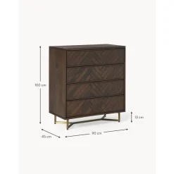 Cassettiera In Legno Di Mango Luca*Westwing Collection Sale