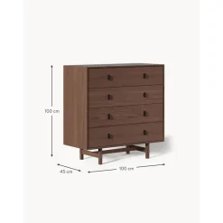 Cassettiera In Legno Di Quercia Diana*Westwing Collection New