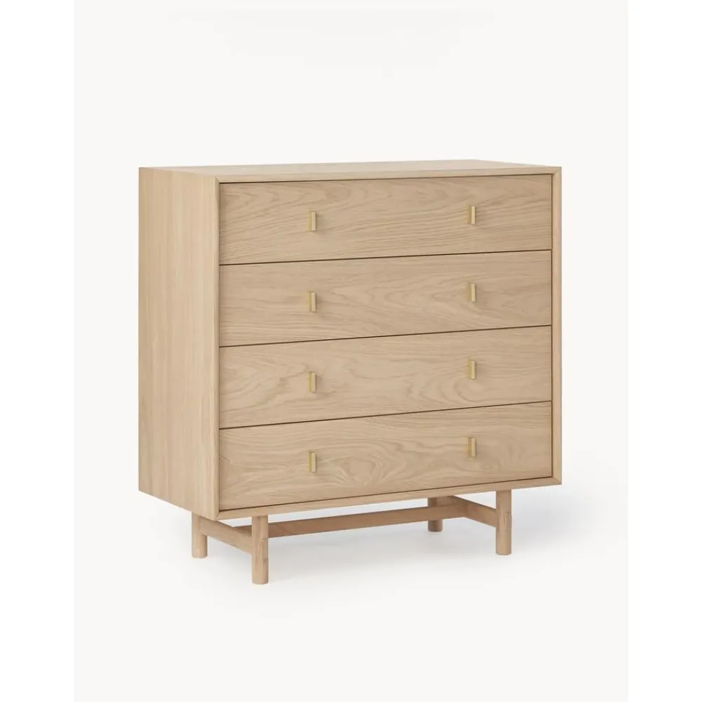 Cassettiera In Legno Di Quercia Diana*Westwing Collection New