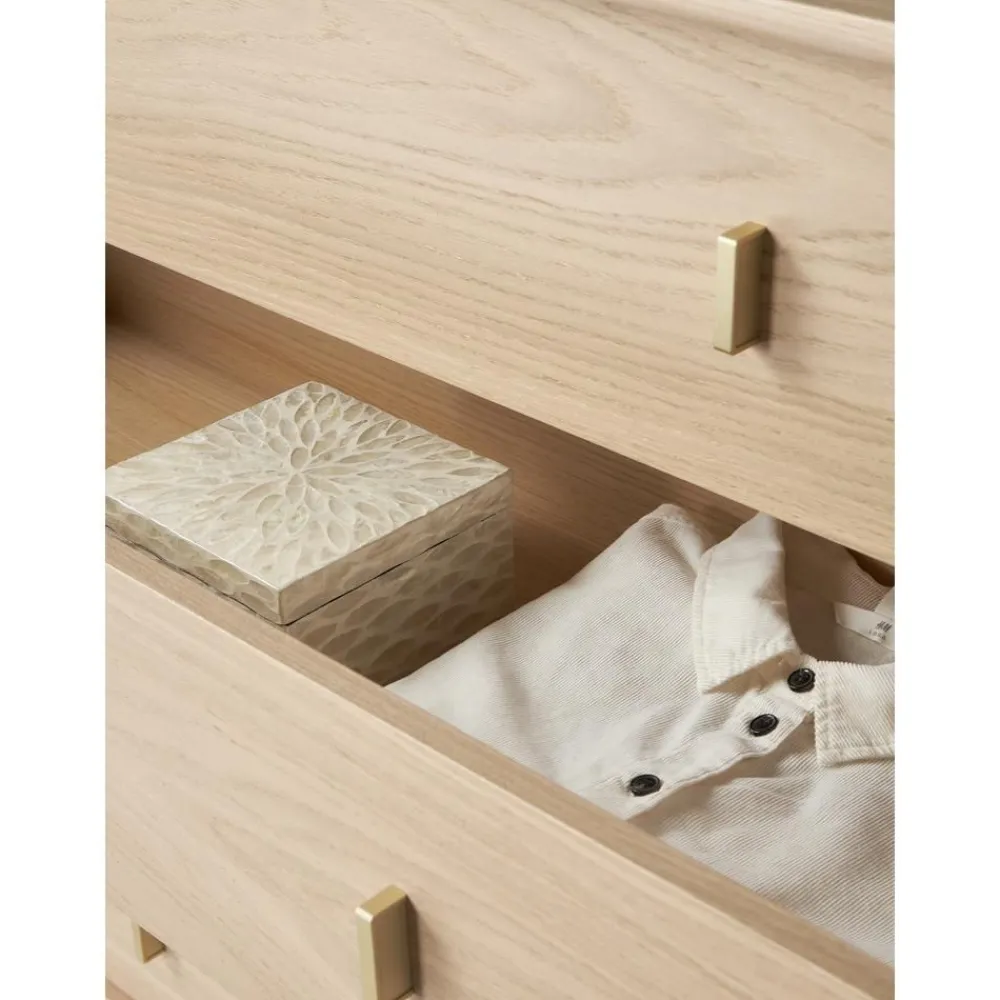 Cassettiera In Legno Di Quercia Diana*Westwing Collection New