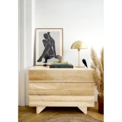 Cassettiera In Legno Frassino Massiccio Louis*Westwing Collection Sale