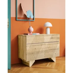 Cassettiera In Legno Frassino Massiccio Louis*Westwing Collection Sale