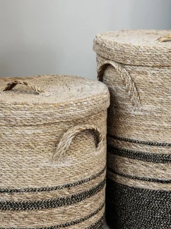 Cesti Con Coperchio Laundo, 2 Pezzi