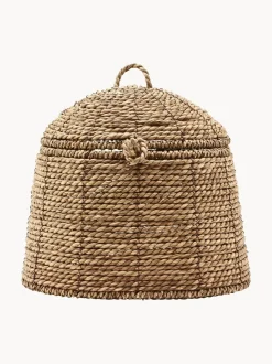 Cestino In Fibra Naturale Con Coperchio Rama