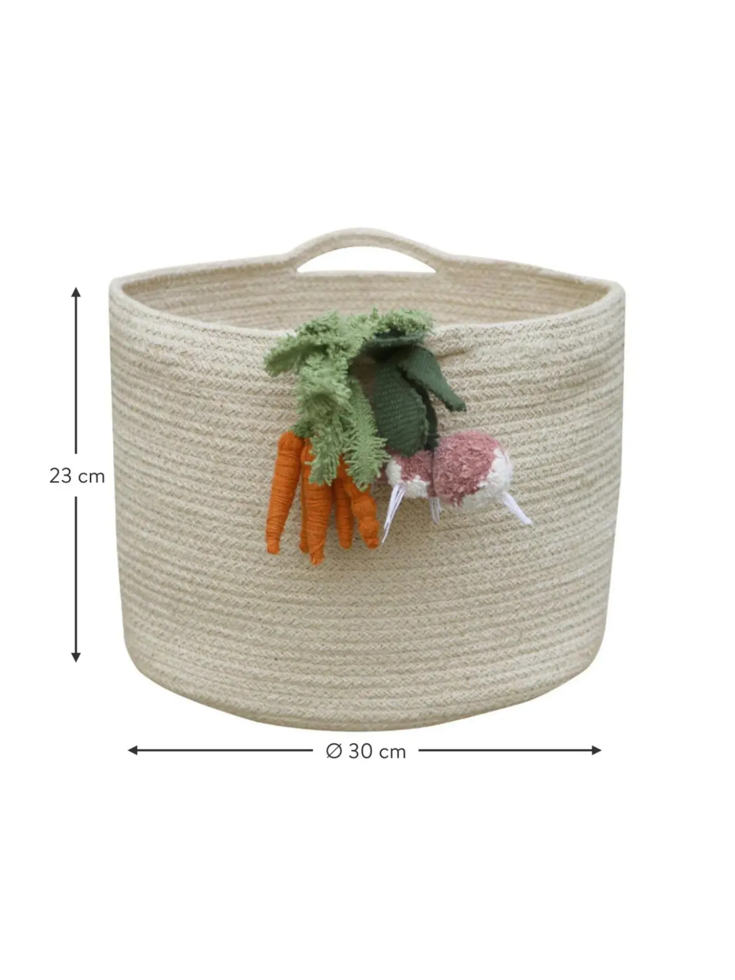 Cesto Portaoggetti Per Bambini Fatto A Mano Veggies