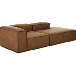 Chaise Longue Componibile In Pelle Riciclata Lennon*Westwing Collection New