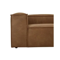 Chaise Longue Componibile In Pelle Riciclata Lennon*Westwing Collection New