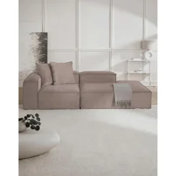 Chaise Longue Componibile In Velluto A Coste Lennon*Westwing Collection Online