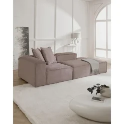 Chaise Longue Componibile In Velluto A Coste Lennon*Westwing Collection Online