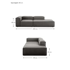 Chaise Longue Componibile Lennon*Westwing Collection Clearance