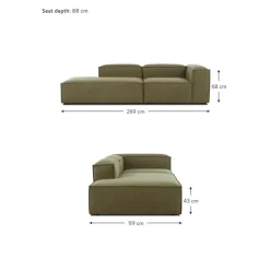 Chaise Longue Componibile Lennon*Westwing Collection New