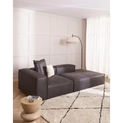 Chaise Longue Componibile In Pelle Riciclata Lennon*Westwing Collection Online