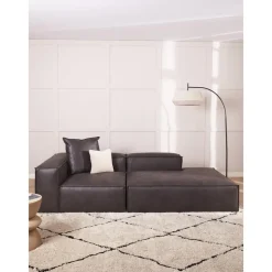 Chaise Longue Componibile In Pelle Riciclata Lennon*Westwing Collection Online