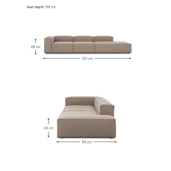 Chaise Longue Xl Componibile Lennon*Westwing Collection Fashion