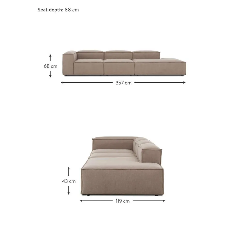 Chaise Longue Xl Componibile Lennon*Westwing Collection Fashion