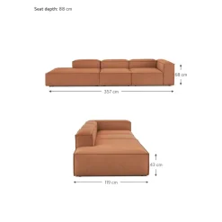 Chaise Longue Xl Componibile Lennon*Westwing Collection Online