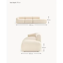 Chaise Longue Xl Componibile In Boucle Sofia*Westwing Collection Outlet