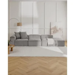 Chaise Longue Xl Componibile In Velluto A Coste Lennon*Westwing Collection Online