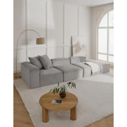 Chaise Longue Xl Componibile In Velluto A Coste Lennon*Westwing Collection Online