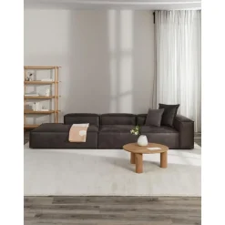 Chaise Longue Xl Componibile In Pelle Riciclata Lennon*Westwing Collection Online