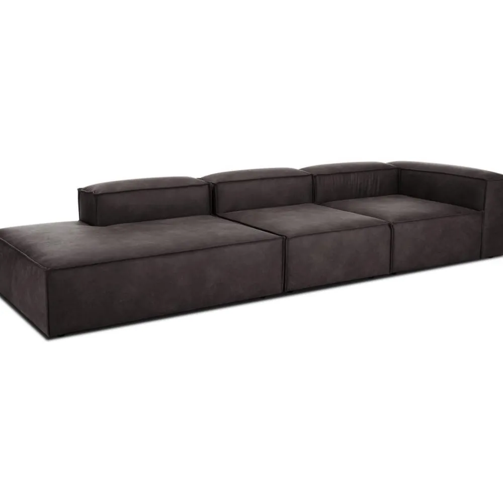 Chaise Longue Xl Componibile In Pelle Riciclata Lennon*Westwing Collection Online