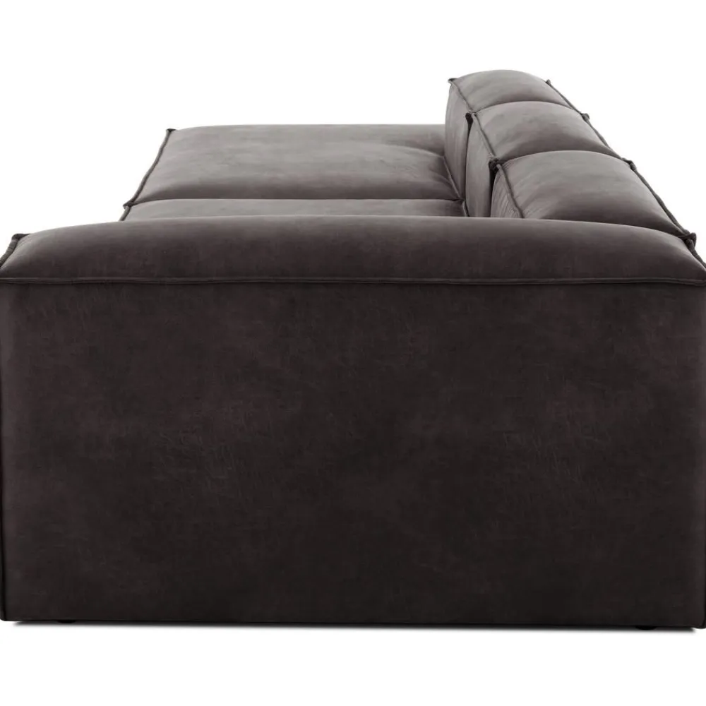 Chaise Longue Xl Componibile In Pelle Riciclata Lennon*Westwing Collection Online