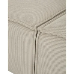 Chaise Longue Xl Componibile In Velluto A Coste Lennon*Westwing Collection Fashion