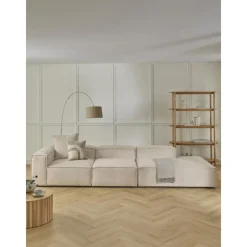 Chaise Longue Xl Componibile In Velluto A Coste Lennon*Westwing Collection Fashion