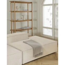 Chaise Longue Xl Componibile In Velluto A Coste Lennon*Westwing Collection Fashion