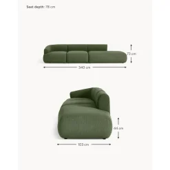 Chaise Longue Xl Componibile In Boucle Sofia*Westwing Collection Clearance