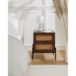 Comodino Con Cassetti Marrone Scuro Vienna*Westwing Collection Hot