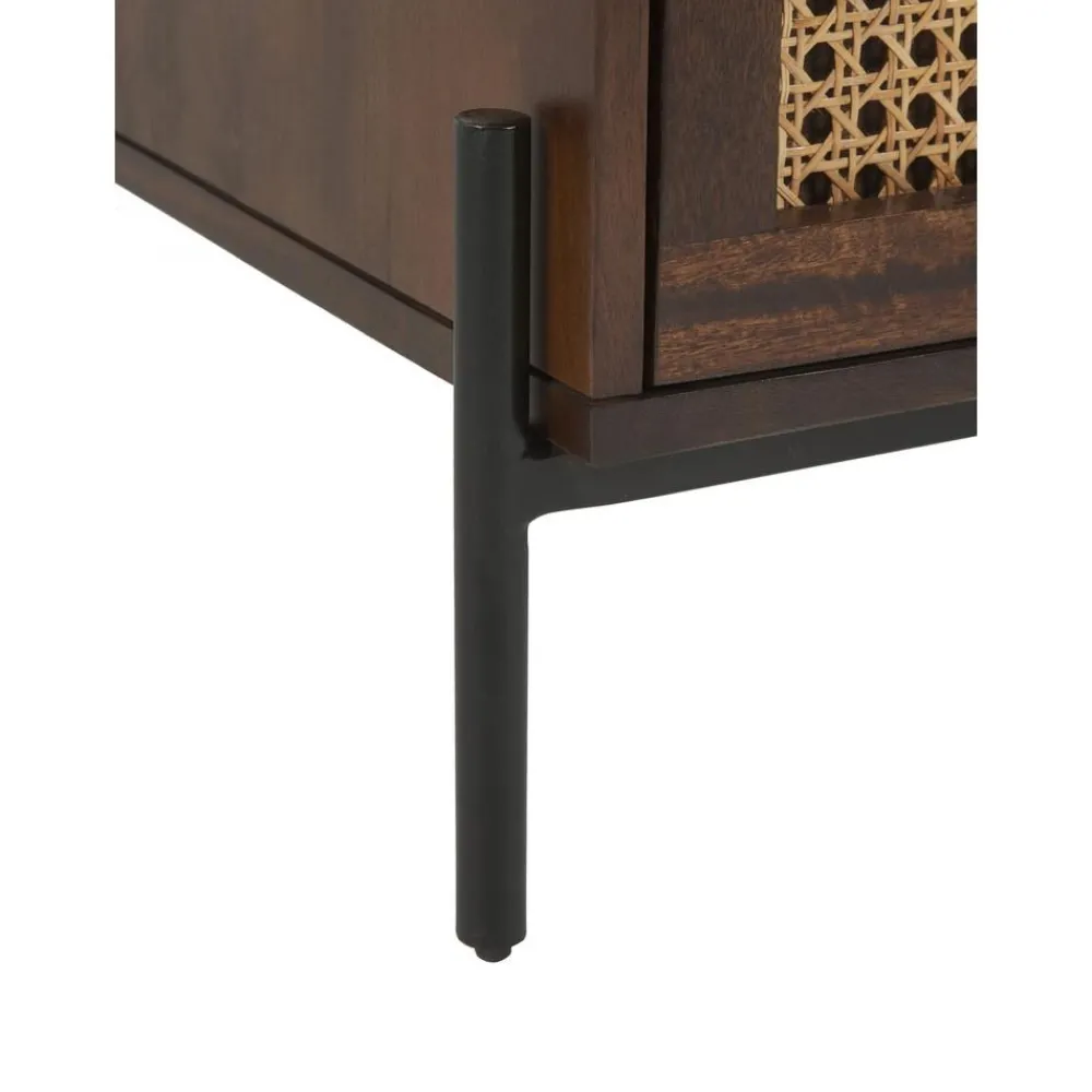 Comodino Con Cassetti Marrone Scuro Vienna*Westwing Collection Hot