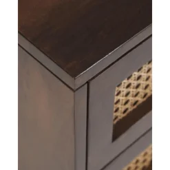 Comodino Con Cassetti Marrone Scuro Vienna*Westwing Collection Hot