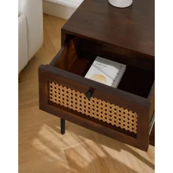 Comodino Con Cassetti Marrone Scuro Vienna*Westwing Collection Hot