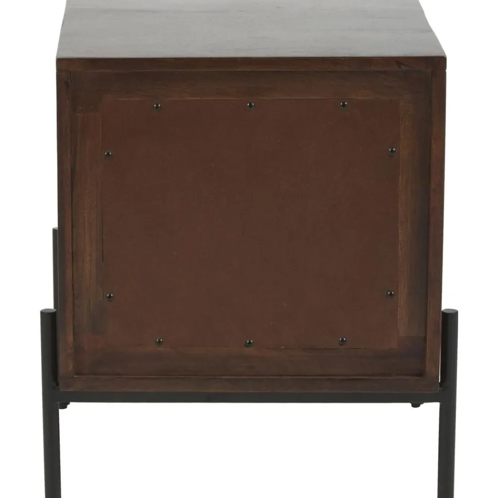 Comodino Con Cassetti Marrone Scuro Vienna*Westwing Collection Hot