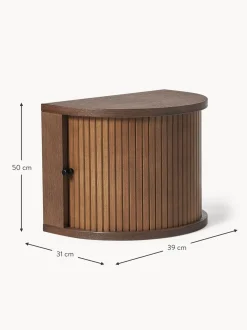 Comodino Da Parete Con Fronte Scanalato Calary