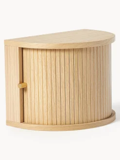 Comodino Da Parete Con Frontale Scanalato Calary