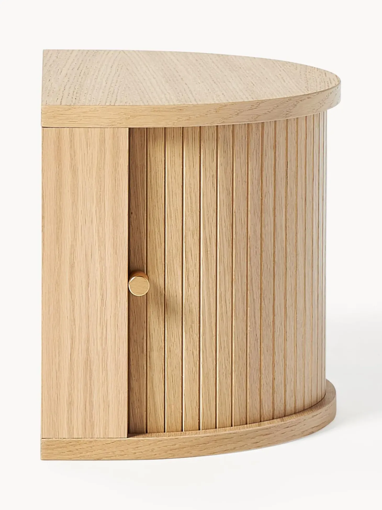 Comodino Da Parete Con Frontale Scanalato Calary