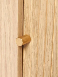 Comodino Da Parete Con Frontale Scanalato Calary