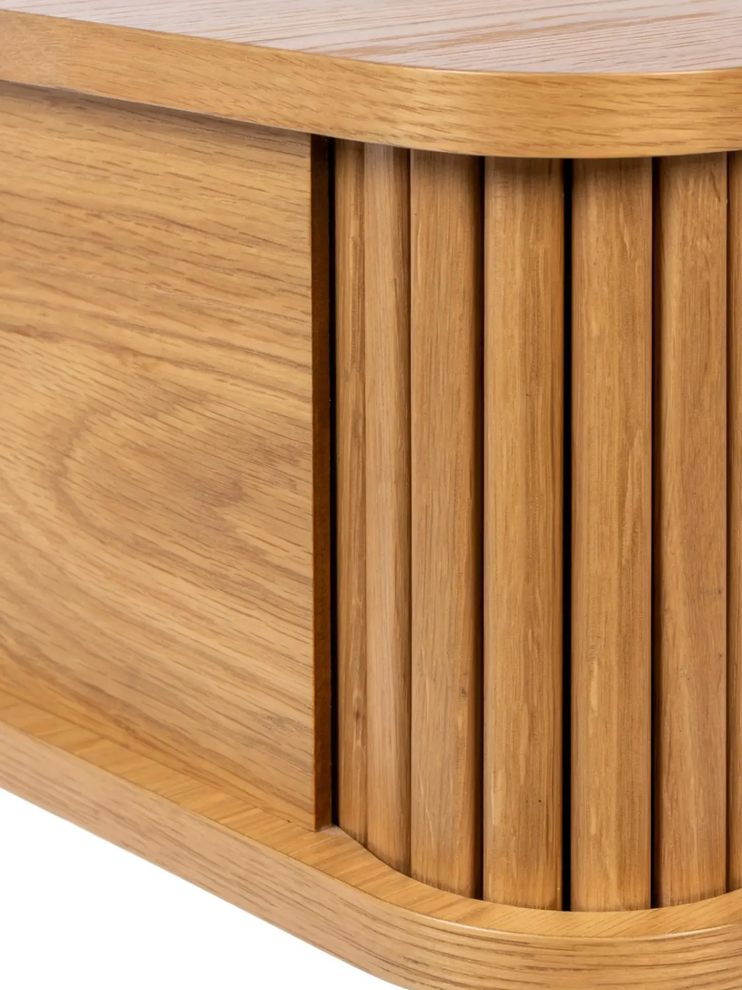 Comodino In Legno Con Anta Scorrevole E Frontale Scanalato Barbier