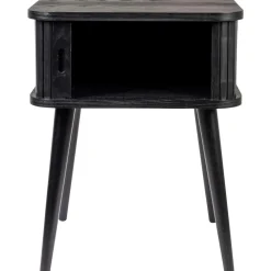 Comodino In Legno Con Anta Scorrevole E Frontale Scanalato Barbier*Zuiver New